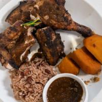 1/4 Dark Jerk Chicken · 