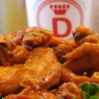 Party Wings 100 Pcs · You can select up to 5 different flavors.  Comes with your choice of Blue Cheese or House Ma...