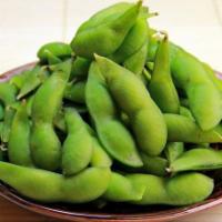 Edamame · Boiled young soybean pod.