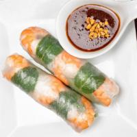 Fresh Spring Rolls · Lettuce, shallot, mint, and vermicelli noodles rolled in fresh rice paper with your choice o...