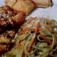Sesame Chicken And Chicken Lomein  · 