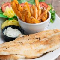 Fish Sandwich · Grilled, pan-fried, or spicy pangasius fillet w/ lettuce, tomato & tartar sauce served on ou...