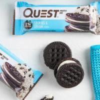Quest Protein Bar · Cookies & Cream.
Chocolate Chip Cookie Dough.
