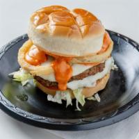 Double Diablo Burger · Two seasoned quarter pound patties, with lettuce and tomato, topped with pepper jack cheese,...