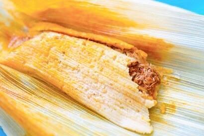 Pulled Pork Tamal · The most traditional type of tamal, our “Tamales de Puerco” are. filled with pork shoulder in a spicy salsa roja, and wrapped in an hoja (corn. husk).