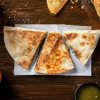 Quesadilla Con Carne · Your choice of Al Pastor, or Lime-Grilled Steak, with. Chihuahua cheese.