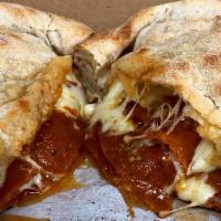 Pepperoni Calzone - Dd · Plant-based pepperoni, cheese, and our delicious fermented dough made into an awesome calzon...