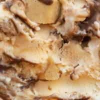 Dat Malt Dough Pint · Sweet cream base & fudge ribbon with chocolate ganache cookie dough.