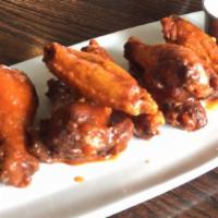 Chicken Wings · Buffalo or BBQ, carrots & celery, ranch or blue cheese