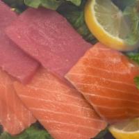 Sashimi (5 Pcs)  · Salmon, Tuna , Eel (optional)
