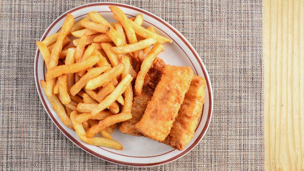Fish & Chips Dinner (3Pc) · Fish Icelandic cod dipped in our special batter, served with fries, dinner bread, and your choice of soup, salad, or coleslaw