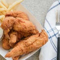 Chicken Tenders · With fries and bread.