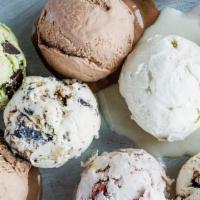 2 Scoops · choose your scoops: dutch chocolate, vanilla bean, peanut butter cup, strawberry, matcha min...