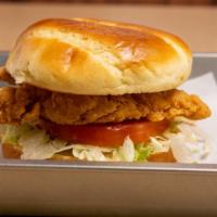 Tender Chicken Sandwich · included potato tots  and 20oz pop