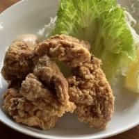 Chicken Karaage · Japanese style deep fried chicken, marinated in garlic ginger sauce