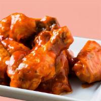 Party Wings · Choice of bone-in or boneless wings with a choice of sauce, and dipping