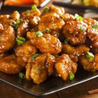 Orange Chicken With White Rice · Fan-favorite crunchy chicken, fried to perfection, and drizzling with tangy orange sauce ser...