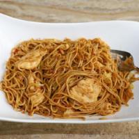 Lo Mein · Lo mein egg noodles, stir fried with fresh vegetables, soy sauce, sesame oil, and any meat o...