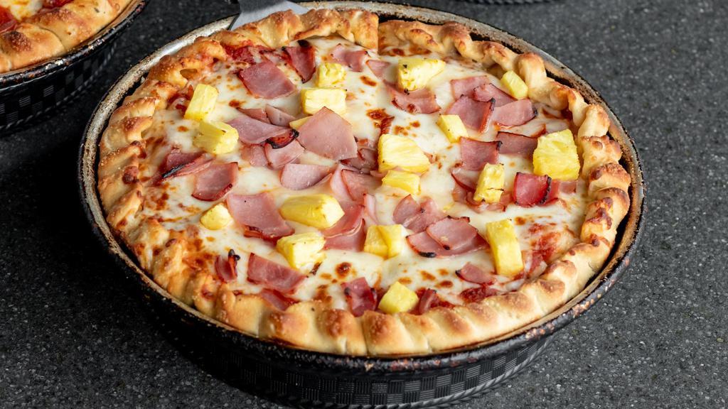 Hawaiian Pizza · Topped with Ham and Pineapple