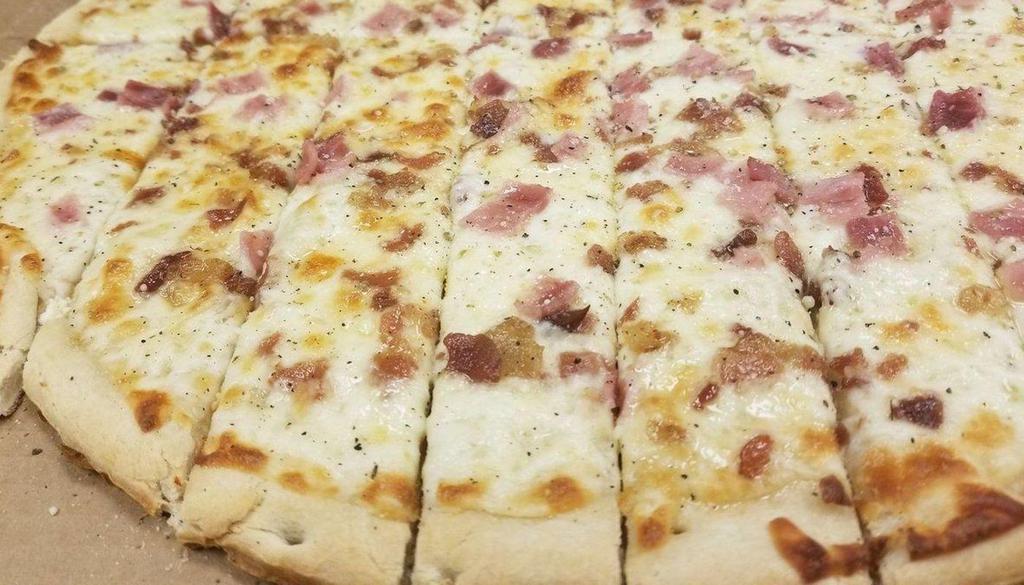 Cheesy Flat-Bacon-Ham · MARINERA SAUCE