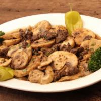 Sautee · Gluten free. Tender pieces of your choice of meat sauteed with mushrooms, cilantro, garlic a...