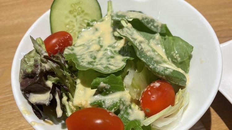 Green Salad · Mixed salad, cherry tomato, cucumber w. Ginger dressing.