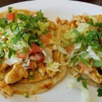 Tacos · All come with cilantro and onions. Asada, chorizo or chicken.