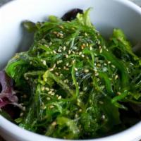Seaweed Salad · Seasoned mixed seaweed salad with baby mixed greens