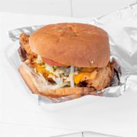 Chicken Sandwich Dinner · Comes with fries and a pop. Spicy or Original.