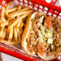 Regular Philly Chicken Sandwich With Fries & Lemonade · 