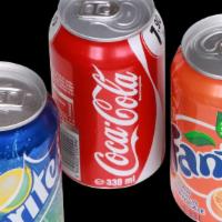 Soda · Choice of pepsi diet pepsi coke diet coke sprite mt.dew dr.pepper