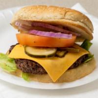 Cheese Burger · Lettuce, tomato, onion & pickles.