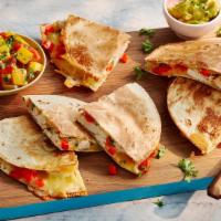Jumbo Quesadilla · Large flour tortilla with melted cheese and your choice of meat. Served with pico de gallo a...