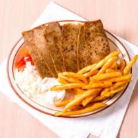 Gyros Plate · served with rice or french fries
