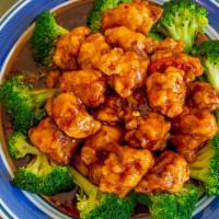 General Tso'S Chicken · Hot and spicy. Chicken chunks fried in a spicy sauce with broccoli.