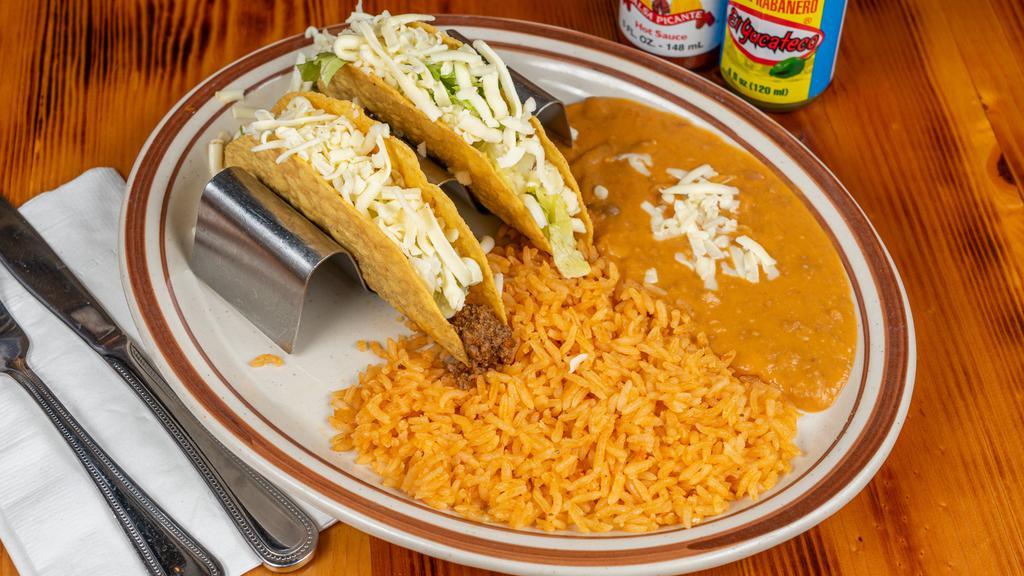Combo · One burrito, one taco and one enchilada.