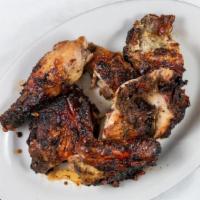 Jerk Chicken (Plus 3 Sides) · Chicago's #1 jerk chicken, marinated with Caribbean spices and chef's distinct seasonings, t...