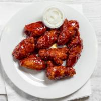 Hickory Smoked Bbq · Pub-style hickory BBQ wings with our double fry method, includes 8 wings.