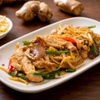 Ginger · Stir-fried, fresh ginger, mushroom, onion, carrot, baby corn, green onion. Choice of chicken...