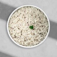 Geera Rice · Basmati rice, jeera rice masala, and butter.