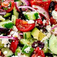 Greek Salad (App) · ONLY LARGE ONES SERVED WITH PITA BREAD AND HOUSE DRESSING ON THE SIDE
