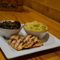 Chicken Breast Dinner · Your choice of Blackened or Grilled Chicken Breast Served with two Sides