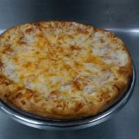 4 Cheese Pizza · Marinara sauce, romano, mozzarella, pamesan and cheddar.