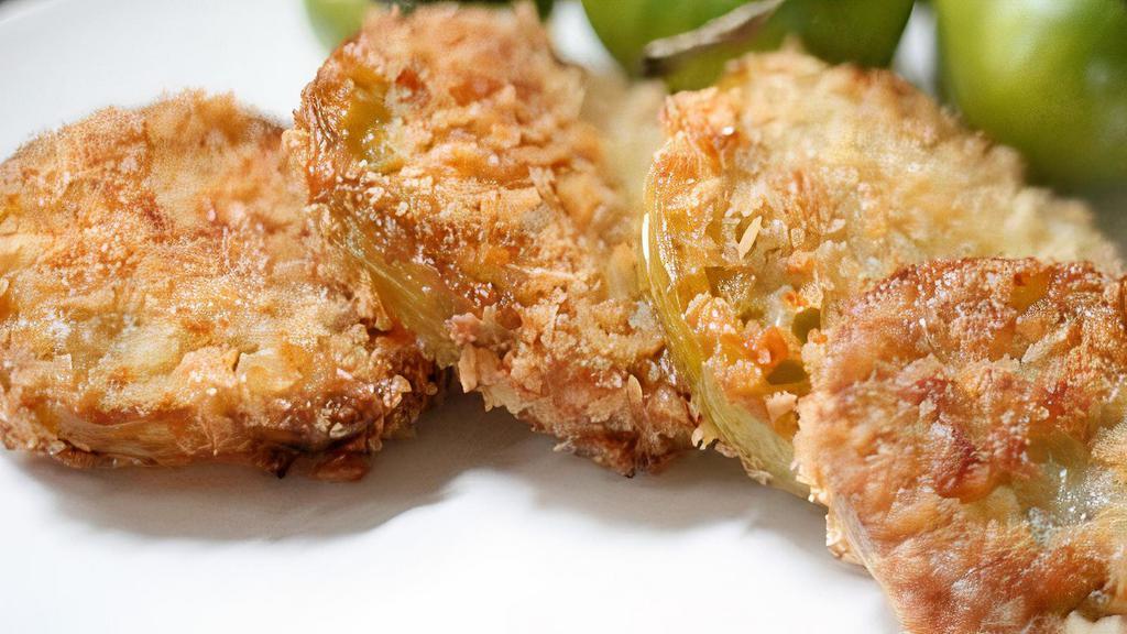 Fried Green Tomatoes · A southern tradition. Crispy & delicious served with ranch dressing.