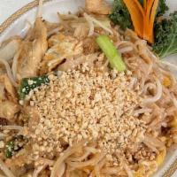 Pad Thai · Recommended. Rice noodles cooked in a homemade tamarind sauce, stir-fried with bean sprouts,...