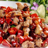 Hot Pepper Chicken(辣子雞) · Hot and numbing chongqing style dry-fried chicken with dried chili peppers and Sichuan peppe...