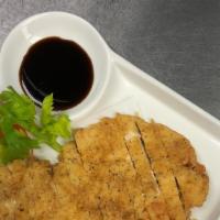 Chicken Katsu · Crispy Chicken .Served w. Hibachi Soup , Steam Rice.