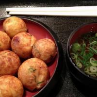 Takoyaki App (6) · kind of dumpling, made from grilled puffs of seasoned batter with a small piece of octopus m...
