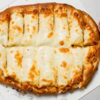 Cheese Bread · Baked dough with mozzarella cheese garlic butter and parmesan