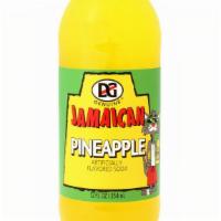 D&G Pineapple · Jamaican D&G soda in glass bottle.